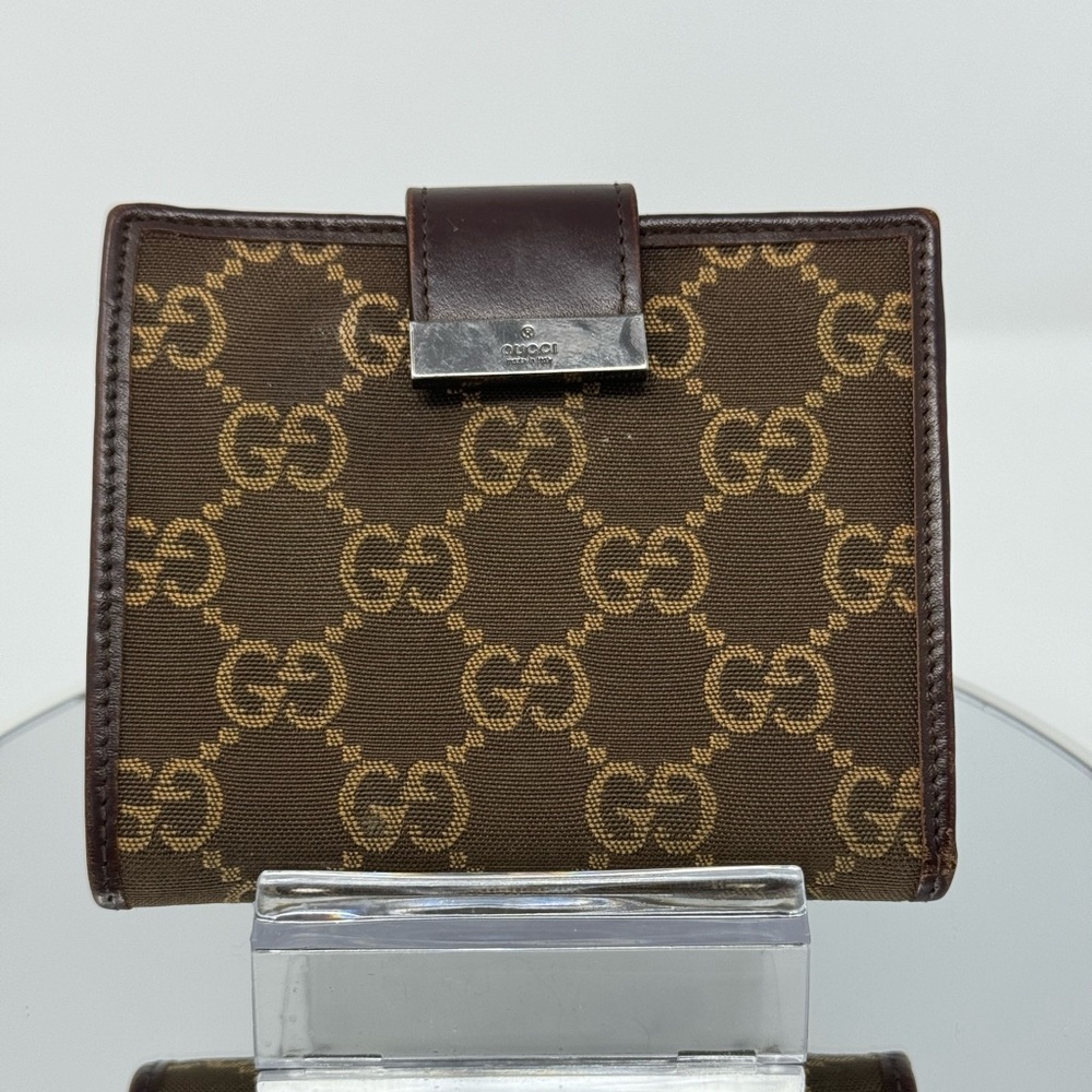 GG Gucci Canvas Compact Wallet #035 0416 2251